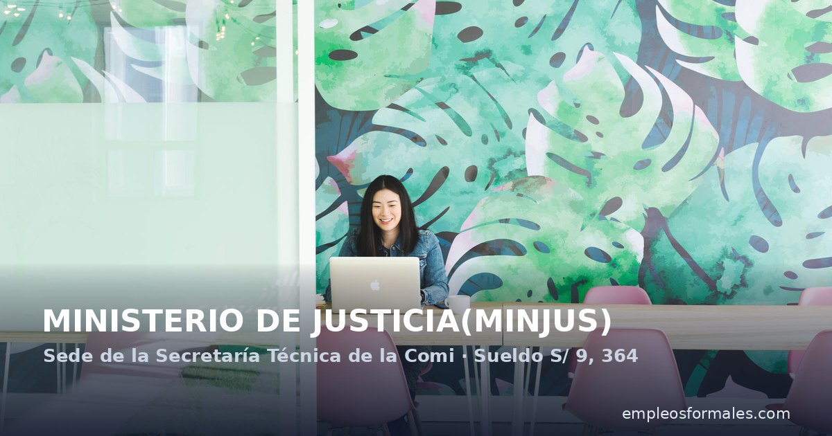 Especialista en análisis y evaluación normativa en el MINJUS. MINISTERIO DE JUSTICIA(MINJUS)