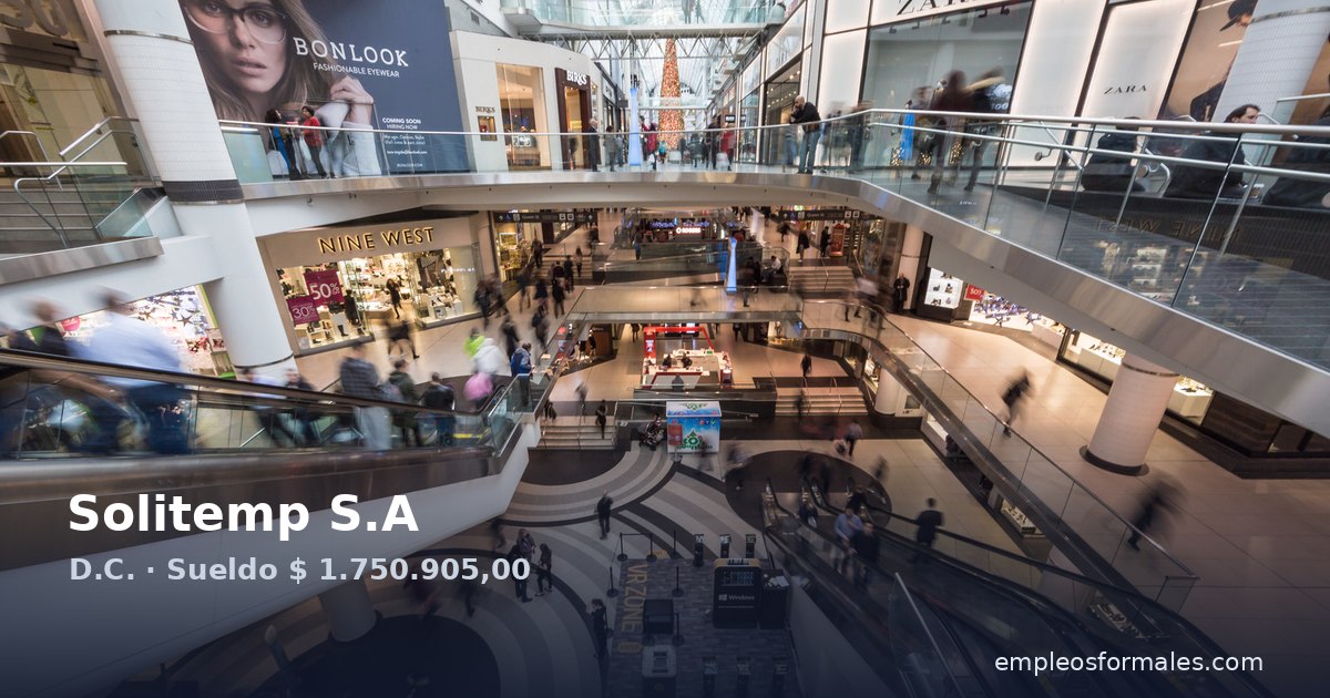 Telemercaderista de ventas en Bogotá. Solitemp S.A
